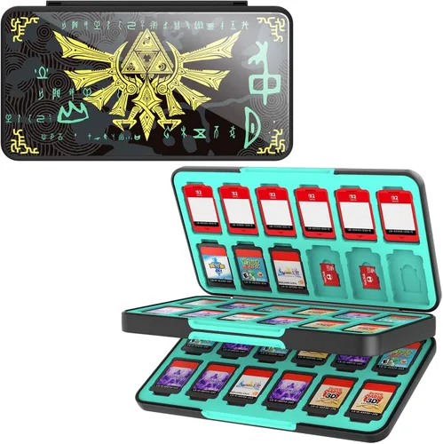 Miniatura 10 de Funda para tarjetas de juego Switch para Nintendo Switch/Switch OLED/Switch Lite, soporte para tarjetas de juegos con forro de color degradado