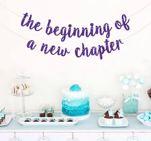 Miniatura 5 de Cartel de The Beginning of a New Chapter, decoraciones de fiesta de despedida, pancarta de graduación 2026, decoración de fiesta de jubilación