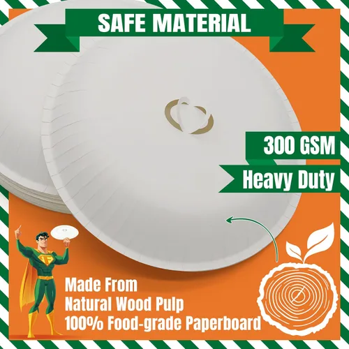 Miniatura 2 de Funda desechable para salpicaduras de microondas, 10 pulgadas, funda de papel para microondas para alimentos, sin BPA y no tóxico, protector