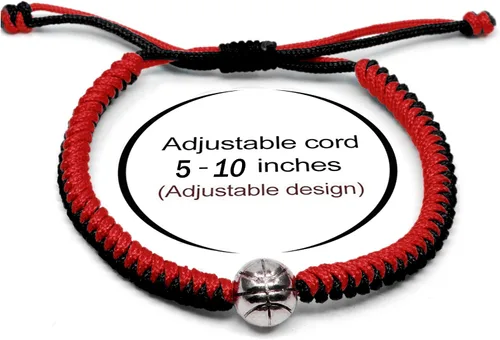 Miniatura 4 de Pulseras de baloncesto MANYC ajustables para niños, niñas y adultos, regalos hechos a mano para jugadores de baloncesto