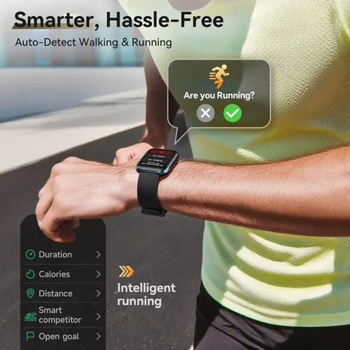 Miniatura 4 de Relojes inteligentes para hombres (Android/iPhones), más de 120 modos deportivos con monitor de ritmo cardíaco, monitor de ritmo cardíaco