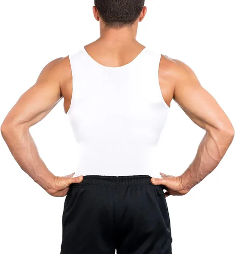 Miniatura 4 de Esteem Apparel Camisa de compresión para hombre, para adelgazar el cuerpo