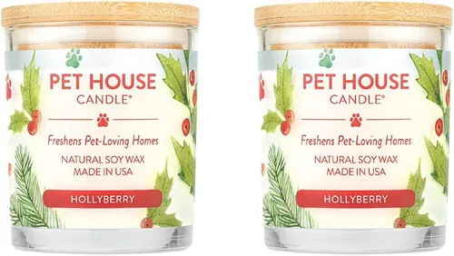 Miniatura 22 de One Fur All, Pet House - Vela 100 % cera de soja, eliminador de olores de mascotas para el hogar, velas aromáticas, no tóxicas y ecológicas