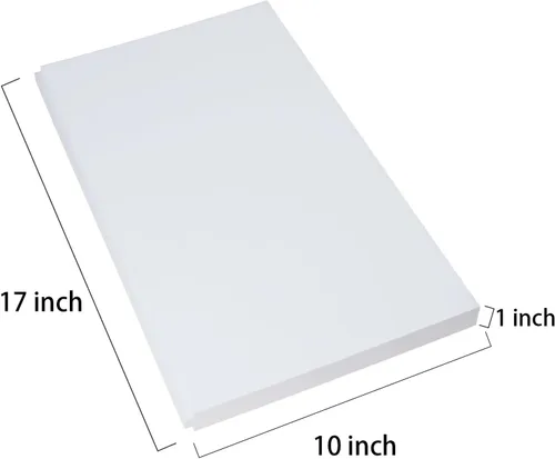 Miniatura 2 de Paneles de aislamiento de espuma para aire acondicionado de ventana, kit de panel aislante lateral de CA, paquete de 2, blanco, 17 pulgadas de alto