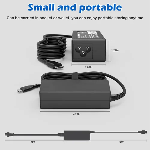 Miniatura 4 de Reemplazo del cargador para laptop de 65 W para HP
