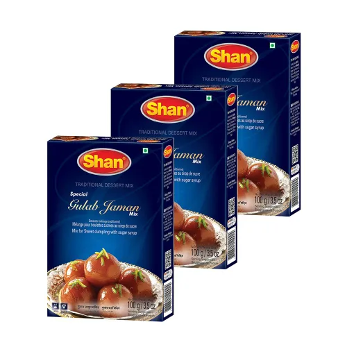 Miniatura 33 de Shan Polvo de crema de mango, 7.05 oz, postre esencial para cualquier ocasión, apto para vegetarianos, bolsa hermética en una caja (paquete de 3)