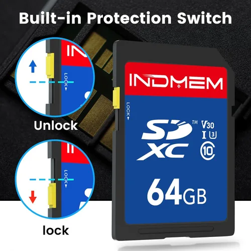 Miniatura 7 de Tarjeta SD de 64 GB, alta velocidad de hasta 90 M/S, C10/U3/V30, tarjetas de memoria SDXC UHS-I, video Full HD y 4K compatible con cámara digital