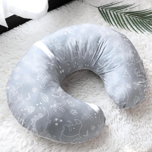 Miniatura 6 de DILIMI Funda de almohada de lactancia, fundas de lactancia suaves y elásticas para almohadas de lactancia, 1 paquete de funda reversible extraíble