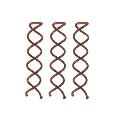 Miniatura 5 de Kitsch Horquillas en espiral para niñas y mujeres, para hacer moños, puntas redondeadas, resistentes a las astillas, horquillas para el cabello