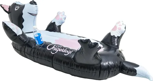 Miniatura 6 de Flotador inflable de verano para perros negros, para adolescentes, adultos y mascotas