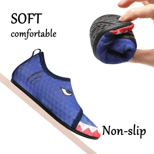 Miniatura 5 de Joinfree - Zapatos acuáticos de natación para niños y niñas, calcetines acuáticos de secado rápido, zapatos con sensación de pies descalzos