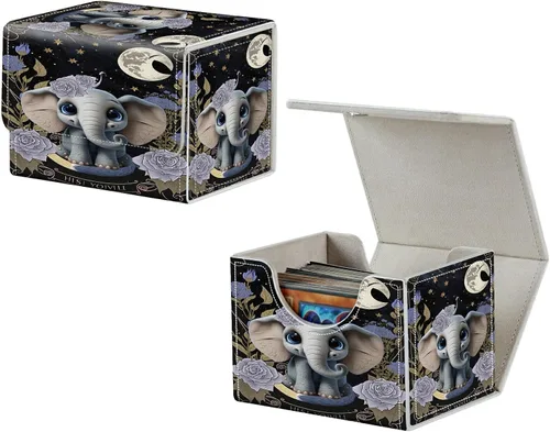 Miniatura 8 de MTG Commander - Caja de cartas intercambiables, más de 100 tarjetas con funda con funda de piel sintética, caja de almacenamiento de tarjetas