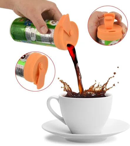 Miniatura 3 de Tapas delgadas de silicona para latas delgadas, protector para latas delgadas, botellas de cerveza, refrescos, bebidas energéticas