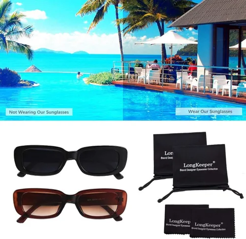Miniatura 4 de Long Keeper - Gafas de sol rectangulares para mujer (protección UV 400)