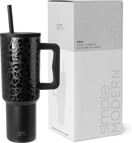 Miniatura 14 de Simple Modern Fortnite - Vaso de 1,2 l con asa y tapa con pajita, botella de agua reutilizable de acero inoxidable aislada, colección Trek, 40oz