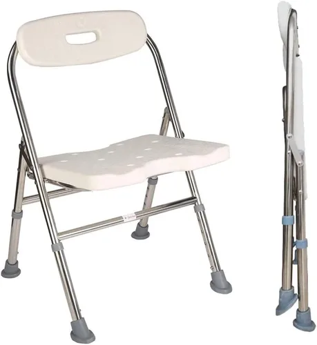 Elderly Assis Silla de ducha de una sola pieza, serie premium, silla de ducha con respaldo ajustable, silla de baño para personas mayores,