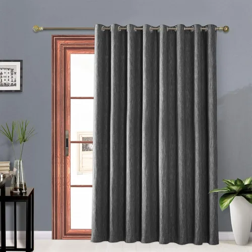 Miniatura 31 de Melodieux Elegantes cortinas opacas de algodón para oscurecer la habitación, para sala de estar, dormitorio, con aislamiento térmico, paneles