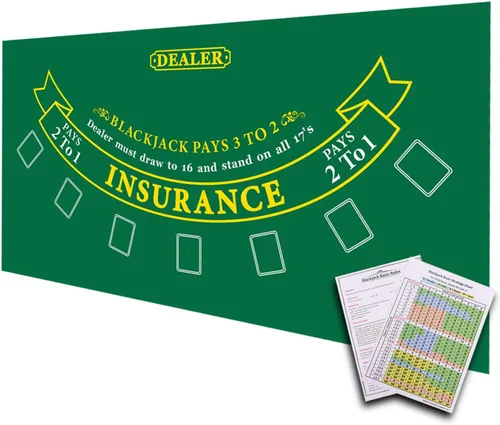 Miniatura 11 de GSE Games & Sports Expert 36" x 72" Casino Layout Felt, Professional Casino Tabletop Mat for Parties, Casino Poker Game Night