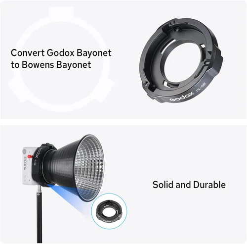 Miniatura 3 de Godox Adaptador de montaje Bowens ML-GB para Godox AD300Pro AD400Pro Flash Godox ML100Bi ML60IIBi ML30 ML60 luces de video que adoptan luz
