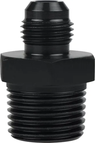 Miniatura 22 de Adaptador de manguera de tubería macho de 10AN a 1/4 NPT de aluminio recta para línea de combustible, adaptador de manguera de aluminio negro