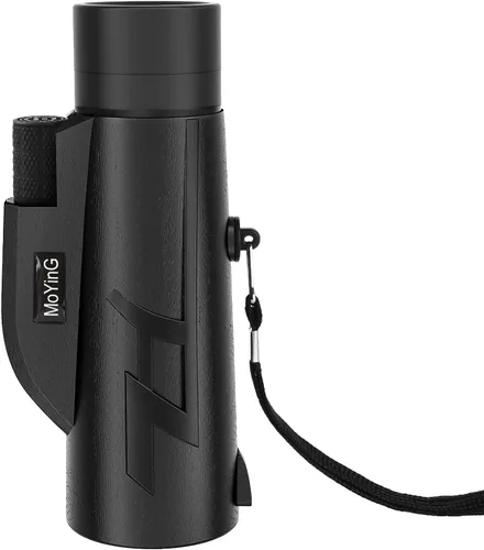Miniatura 3 de Monocular HD de 20 x 50 para adultos con adaptador de teléfono y trípode, lente objetivo de 1.969 in, óptica multicapa, prisma BaK-4, estuche