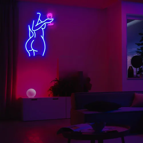 Miniatura 6 de Letrero de Neón Lady Back Regulable LED Letrero de Mujer Letrero de Neón Letrero de Neón de Mujer Sexy para Dormitorio Cueva del Hombre Bar Tienda