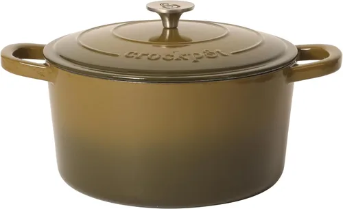 Miniatura 29 de Crock-Pot Artisan - Cacerola redonda esmaltada de hierro fundido estilo horno holandés, 3 cuartos de galón, verde pistacho