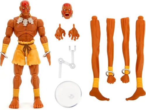 Miniatura 3 de Jada Street Fighter 6" Figura de Acción de Dhalsim, Juguetes para Niños y Adultos