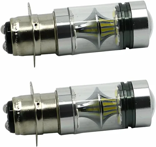 Miniatura 4 de motoparty Para Kawasaki Bayou 220 300 KFX 400 KLX 250R 300 Lakota Prairie 360 400 100W Blanco de Alta Potencia H6 (2 piezas)