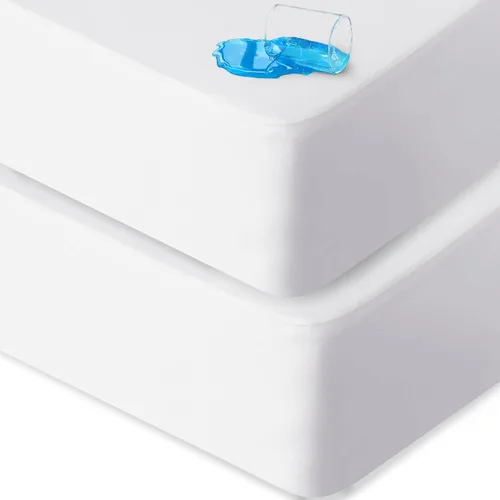 Miniatura 7 de Protector de colchón King impermeable, silencioso y de cobertura suave, funda de colchón tamaño King con sábanas ajustadas de bolsillo profundo