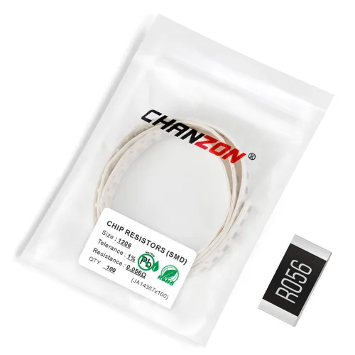 Miniatura 106 de Chanzon - 100 piezas de resistencias SMD 1206 0 Ω ohm 1/4W 0.25W ±1% de tolerancia, película gruesa, resistencias de chip SMT con certificado Rohs