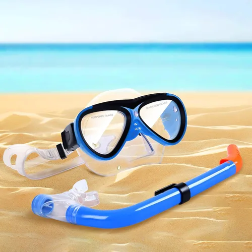 Miniatura 7 de GreenLF Kids Snorkel Set, Anti-Fog Snorkeling Mask with Nose Covers for Youth Junior Child, Boys & Girls Age 5-12, Semi-Dry Diving Scuba Swimming
