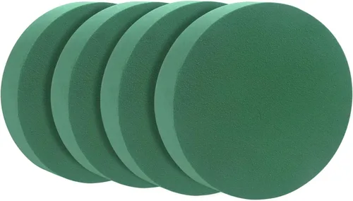 LOMIMOS Espuma floral redonda grande de 8 pulgadas, bloques verdes floristería, suministros para decoración de arreglos florales, manualidades,