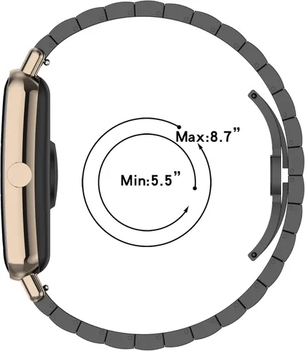 Miniatura 2 de FitTurn Correas compatibles con Huawei Watch Fit Mini Band Metal Acero inoxidable Pulseras de repuesto para HW Watch Fit Mini Smartwatch Accesorios