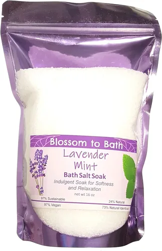 Miniatura 24 de Remojar sal de baño de azúcar morena e higos (16 onzas) – Fragancia natural – es perfecto para la relajación de cuerpo completo, remojo de pies