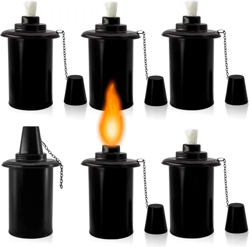 Miniatura 8 de Recipientes de repuesto para antorchas, linternas recargables de bambú para linterna, repuesto para patio, terraza, jardín, fiesta, paisaje