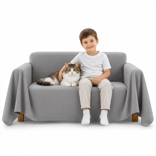 Protector de muebles antiarañazos para gatos, protector de sofá antiarañazos, antideslizante e impermeable (no se estira), protección de sofá apta