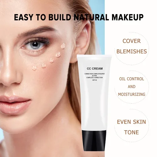 Miniatura 4 de CC Cream Ajuste del tono de piel para piel madura, corrección completa súper activa, ligera, hidratante, SPF 50, 1.0 fl oz (natural, 1.0 fl oz)