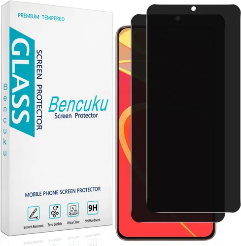 Miniatura 19 de (Paquete de 2 protectores de pantalla de privacidad diseñados para Samsung Galaxy A14 5G, vidrio templado anti-espía, antiarañazos, sin burbujas)