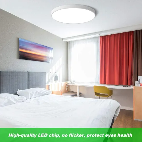 Miniatura 7 de LightingWill Lámpara de techo LED de montaje empotrado, 3200 lúmenes, luz blanca diurna de 5000 K, 12 pulgadas 24 W, accesorio de iluminación