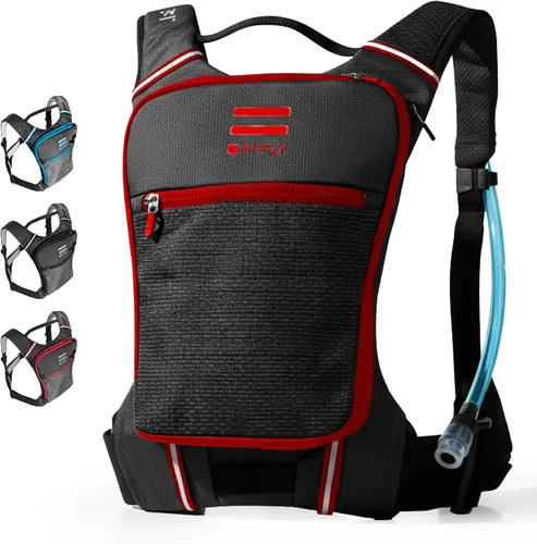 FITLY Minimalist Running Pack - Running Backpack Phone Holder, Storage, Thoracic Belt - Carry Personal Items - Running Gear for Men & Women -
