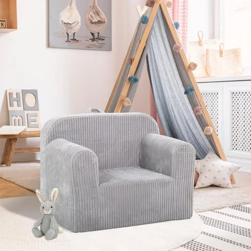 Miniatura 2 de Ulax furniture Sofás convertibles para niños Sillón infantil (gris)