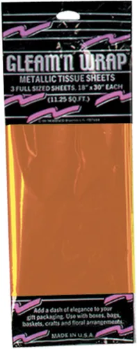 Miniatura 2 de Beistle 50602-C Paquete de 3 hojas metálicas Gleam 'N Wrap, 18 pulgadas por 30 pulgadas