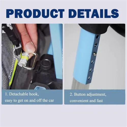 Miniatura 5 de Silla de ruedas ajustable para perros con patas delanteras, ayuda de movilidad ligera para mascotas con movilidad limitada, carrito de apoyo
