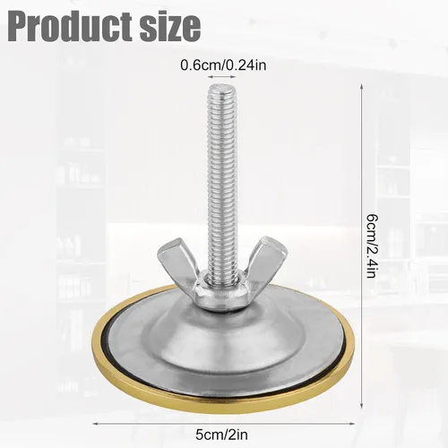 Miniatura 2 de Cubiertas para orificios para fregadero, 2 pulgadas, acero inoxidable, para fregadero de cocina, tapa de orificio de grifo, buen sellado, orificio