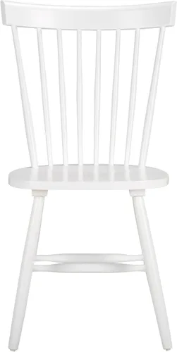 Miniatura 24 de SAFAVIEH Furniture - Juego de 2 sillas de comedor Parker Spindle, color blanco roto - madera maciza - Diseño clásico de Windsor - Ideal para Blanco