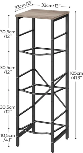 Miniatura 2 de HOOBRO Estante para jarra de agua, soporte para botella de agua, estante para jarra de agua de 5 galones, estante de almacenamiento de enfriador