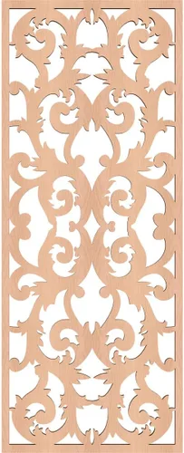 Miniatura 4 de Meadville Paneles decorativos de pared de madera con calado, 9 3/8 pulgadas de ancho x 24 3/8 pulgadas de alto x 1/4 de alto, aliso