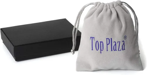 Miniatura 7 de Top Plaza - Juego de pulseras elásticas de piedras de cristal curativo para chakras, yoga, reiki, cuentas de piedras preciosas y cuentas de loto