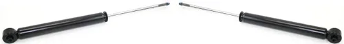 Garage-Pro Juego de 2 amortiguadores traseros y amortiguadores compatibles con Chevrolet Aveo 2004-2011 y Pontiac Wave 2005-2008 negro lado del